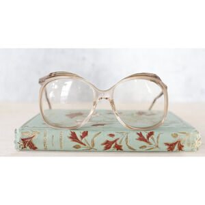 Vintage 1970s Eyeglass Frames 51-17 NOS Grandmacore Eyewear USA Made Geek